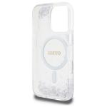 Carcasa GuessResin Gradient Glitter cu MagSafe compatibila cu iPhone 16 Pro, Silver 8 - lerato.ro