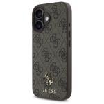 Carcasa Guess 4G Small Classic cu MagSafe compatibila cu iPhone 16, Maro 3 - lerato.ro