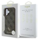 Carcasa Guess 4G Small Classic cu MagSafe compatibila cu iPhone 16, Maro 9 - lerato.ro