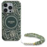 Carcasa Guess IML Flowers Allover Electro cu MagSafe compatibila cu iPhone 16 Pro Max, Verde 2 - lerato.ro