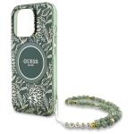 Carcasa Guess IML Flowers Allover Electro cu MagSafe compatibila cu iPhone 16 Pro Max, Verde 6 - lerato.ro