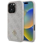 Carcasa Guess 4G Small Classic cu MagSafe compatibila cu iPhone 16 Pro Max, Roz 4 - lerato.ro