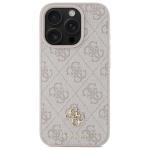 Carcasa Guess 4G Small Classic cu MagSafe compatibila cu iPhone 16 Pro Max, Roz 2 - lerato.ro