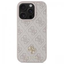 Carcasa Guess 4G Small Classic cu MagSafe compatibila cu iPhone 16 Pro Max, Roz