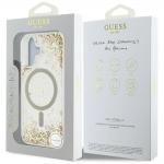 Carcasa Guess HC Resin Bottom Glitter cu MagSafe compatibila cu iPhone 16, Gold 9 - lerato.ro