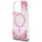 Carcasa Guess HC Resin Bottom Glitter cu MagSafe compatibila cu iPhone 16 Pro Max, Roz 7 - lerato.ro