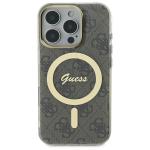 Carcasa Guess IML 4G cu MagSafe compatibila cu iPhone 16 Pro, Maro 2 - lerato.ro