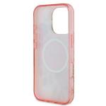 Carcasa Guess IML Flower Tonal Circle cu MagSafe compatibila cu iPhone 16 Pro Max, Roz 8 - lerato.ro