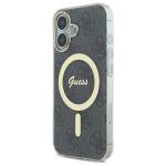 Carcasa Guess IML 4G cu MagSafe compatibila cu iPhone 16 Plus, Negru 3 - lerato.ro