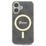Carcasa Guess IML 4G cu MagSafe compatibila cu iPhone 16 Plus, Negru 2 - lerato.ro