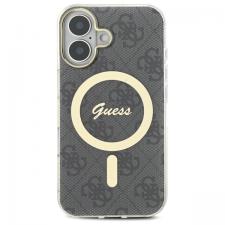 Carcasa Guess IML 4G cu MagSafe compatibila cu iPhone 16 Plus, Negru