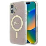 Carcasa Guess IML 4G cu MagSafe compatibila cu iPhone 16 Plus, Roz 4 - lerato.ro