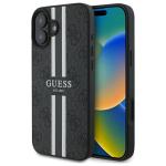 Carcasa Guess 4G Printed Stripes cu MagSafe compatibila cu iPhone 16, Negru 4 - lerato.ro