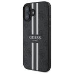 Carcasa Guess 4G Printed Stripes cu MagSafe compatibila cu iPhone 16, Negru 3 - lerato.ro