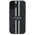 Carcasa Guess 4G Printed Stripes cu MagSafe compatibila cu iPhone 16, Negru 2 - lerato.ro