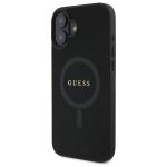 Carcasa Guess Saffiano Classic Logo cu MagSafe compatibila cu iPhone 16, Negru 3 - lerato.ro