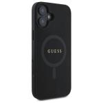 Carcasa Guess Saffiano Classic Logo cu MagSafe compatibila cu iPhone 16, Negru 5 - lerato.ro