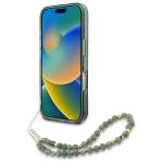 Carcasa Guess IML Flowers Allover Electro cu MagSafe compatibila cu iPhone 16, Verde 5 - lerato.ro