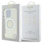Carcasa Guess IML Rhinestones cu MagSafe compatibila cu iPhone 16 Pro, Alb 9 - lerato.ro