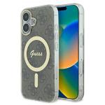 Carcasa Guess IML 4G cu MagSafe compatibila cu iPhone 16 Plus, Maro 4 - lerato.ro