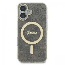 Carcasa Guess IML 4G cu MagSafe compatibila cu iPhone 16 Plus, Maro