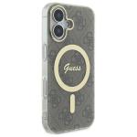 Carcasa Guess IML 4G cu MagSafe compatibila cu iPhone 16 Plus, Maro 5 - lerato.ro