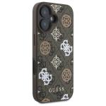 Carcasa Guess Peony On 4G Background cu MagSafe compatibila cu iPhone 16, Maro 5 - lerato.ro