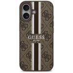 Carcasa Guess 4G Printed Stripes cu MagSafe compatibila cu iPhone 17, Maro 2 - lerato.ro