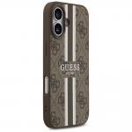 Carcasa Guess 4G Printed Stripes cu MagSafe compatibila cu iPhone 17, Maro 5 - lerato.ro
