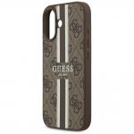 Carcasa Guess 4G Printed Stripes cu MagSafe compatibila cu iPhone 17, Maro 7 - lerato.ro