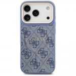 Carcasa Guess 4G PU Classic Logo cu MagSafe compatibila cu iPhone 17 Pro, Albastru 2 - lerato.ro