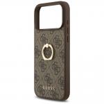 Carcasa Guess 4G Ring Stand compatibila cu iPhone 17 Pro Max, Maro 7 - lerato.ro