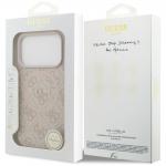 Carcasa Guess 4G Ring Classic Logo cu MagSafe compatibila cu iPhone 17 Pro, Roz 9 - lerato.ro