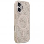 Carcasa Guess 4G Ring Classic Logo cu MagSafe compatibila cu iPhone 17, Roz 5 - lerato.ro