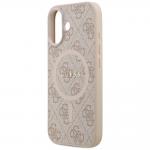 Carcasa Guess 4G Ring Classic Logo cu MagSafe compatibila cu iPhone 17, Roz 7 - lerato.ro