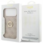 Carcasa Guess 4G Ring Stand compatibila cu iPhone 17 Pro Max, Roz 9 - lerato.ro