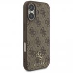 Carcasa Guess 4G Small Classic Logo cu MagSafe compatibila cu iPhone 17, Maro 5 - lerato.ro