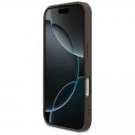 Carcasa Guess 4G Small Classic Logo cu MagSafe compatibila cu iPhone 17, Maro 6 - lerato.ro