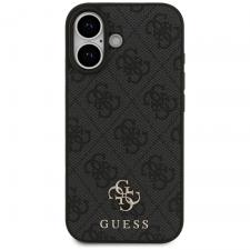 Carcasa Guess 4G Small Classic Logo cu MagSafe compatibila cu iPhone 17, Negru