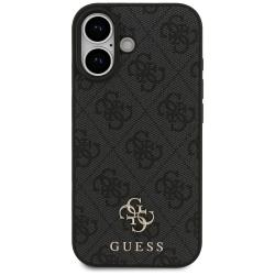 Carcasa Guess 4G Small Classic Logo cu MagSafe compatibila cu iPhone 17, Negru