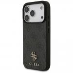 Carcasa Guess 4G Small Classic Logo cu MagSafe compatibila cu iPhone 17 Pro, Negru 3 - lerato.ro