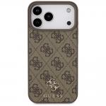 Carcasa Guess 4G Small Classic Logo cu MagSafe compatibila cu iPhone 17 Pro Max, Maro 2 - lerato.ro