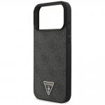 Carcasa Guess 4G Strap Triangle Logo cu MagSafe compatibila cu iPhone 17 Pro Max, Negru 7 - lerato.ro