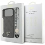 Carcasa Guess 4G Strap Triangle Logo cu MagSafe compatibila cu iPhone 17 Pro Max, Negru 9 - lerato.ro