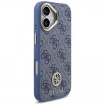 Carcasa Guess 4G Strass Logo cu MagSafe compatibila cu iPhone 17, Albastru 5 - lerato.ro