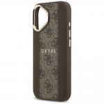 Carcasa Guess 4G Stripe cu MagSafe compatibila cu iPhone 17, Maro 7 - lerato.ro