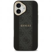Carcasa Guess 4G Stripe cu MagSafe compatibila cu iPhone 17, Negru