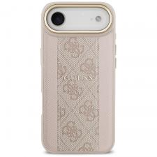 Carcasa Guess 4G Stripe cu MagSafe compatibila cu iPhone 17 Air, Roz