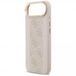 Carcasa Guess 4G Stripe cu MagSafe compatibila cu iPhone 17 Air, Roz 7 - lerato.ro