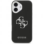 Carcasa Guess Grained Big 4G Classic Logo compatibila cu iPhone 17, Negru